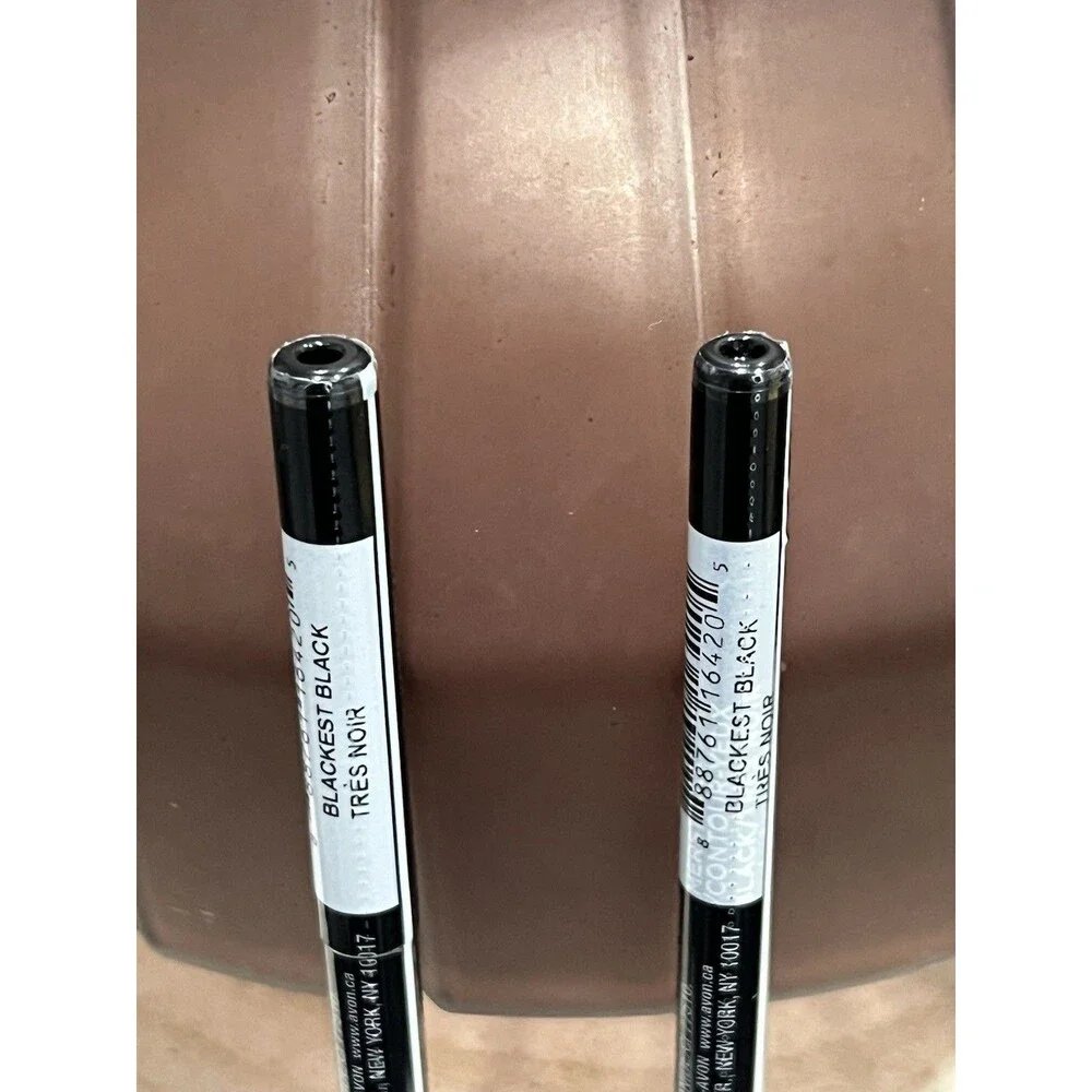 Avon True Color GLIMMERSTICKS eyeliner BLACKEST BLACK - Lot of 2 - NEW